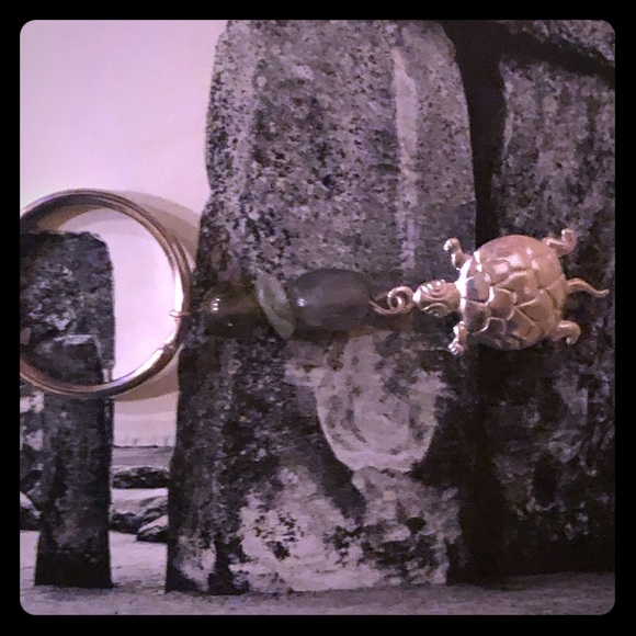 Rock stack Turtle Keychain